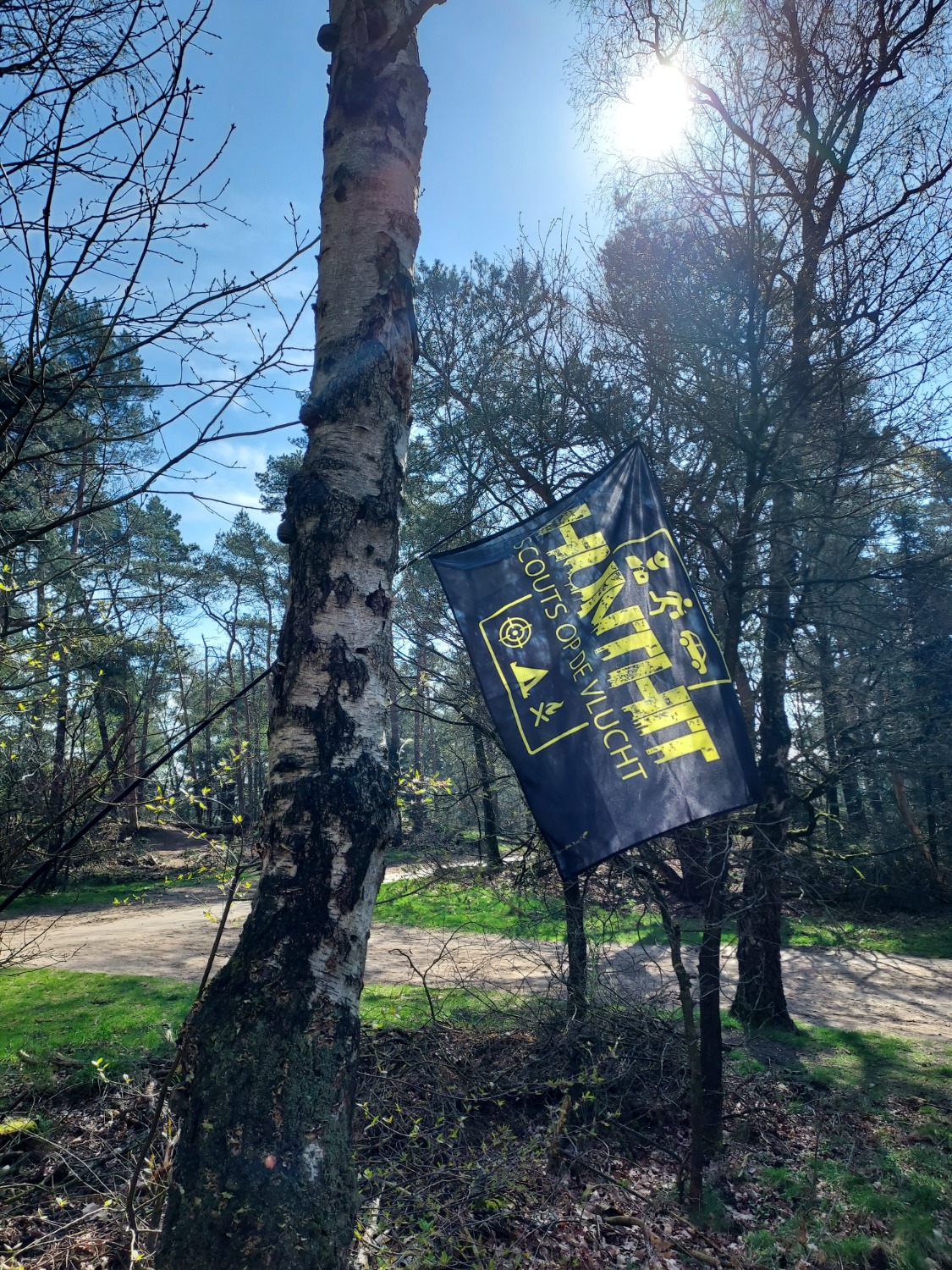 HuntHIT vlag foto bomen klein