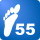 Totale afstand is 55 km